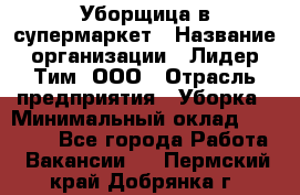 Уборщица в супермаркет › Название организации ­ Лидер Тим, ООО › Отрасль предприятия ­ Уборка › Минимальный оклад ­ 25 200 - Все города Работа » Вакансии   . Пермский край,Добрянка г.